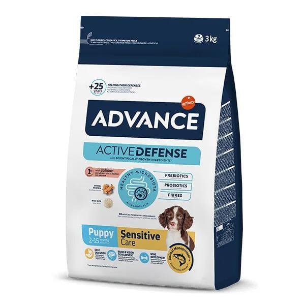 Advance Sensitive Somonlu Hassas Yavru Köpek Maması 3 Kg