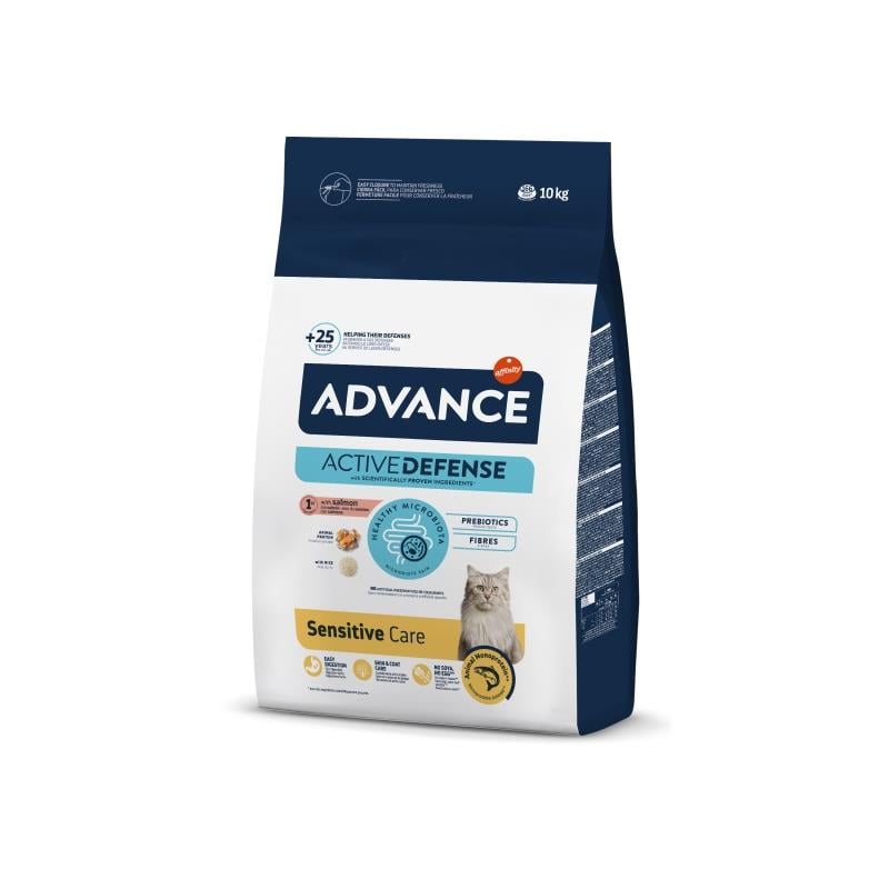 Advance Sensitive Somonlu Yetişkin Hassas Kedi Maması 10 Kg