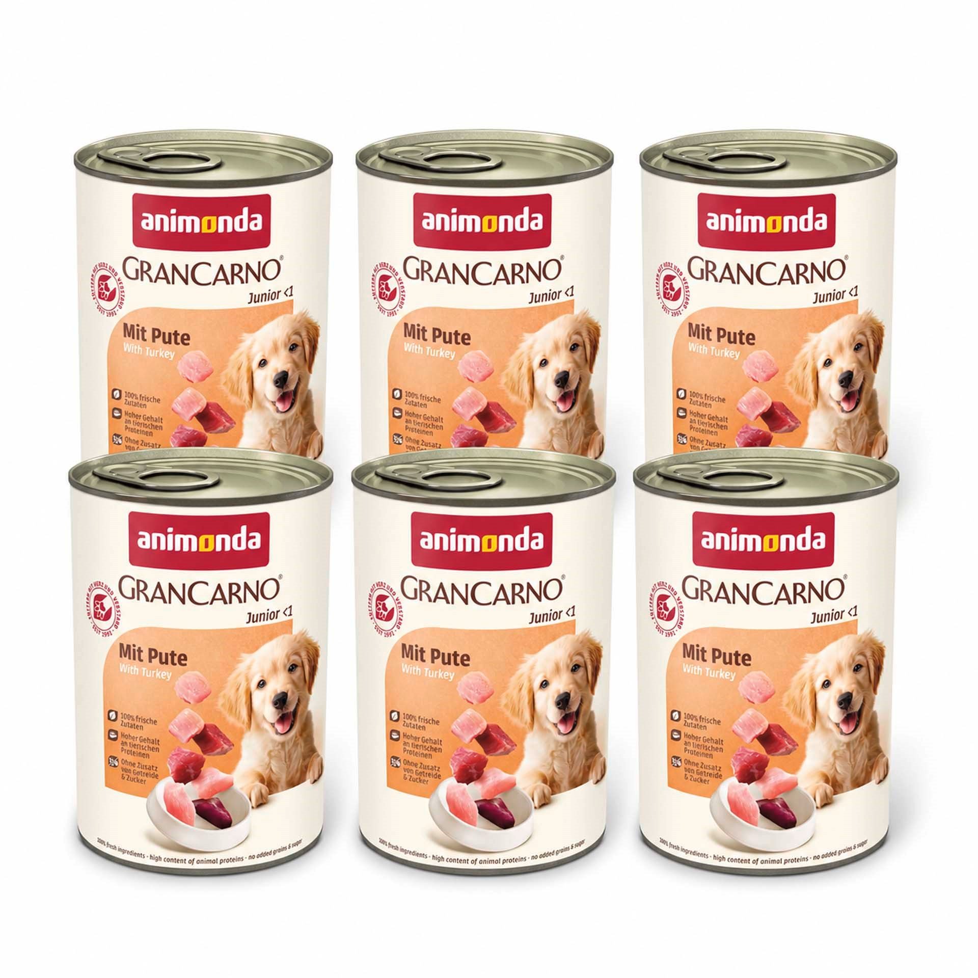 Animonda Gran Carno Junior Hindi Etli Yavru Köpek Konservesi  400 Gr x 6 Adet