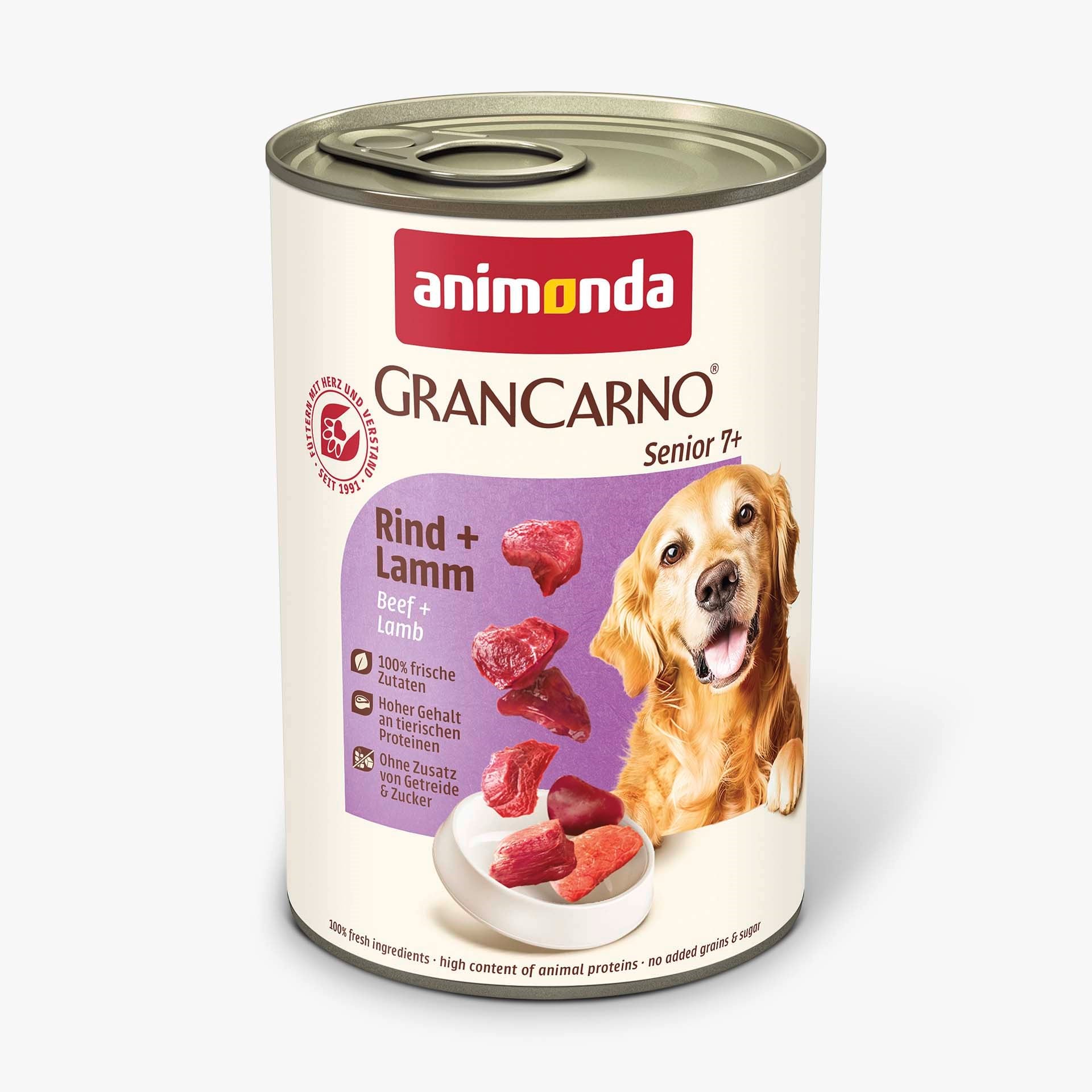 Animonda Gran Carno Senior Kuzulu Ve Sığır Etli Yaşlı Köpek Konservesi  400 Gr