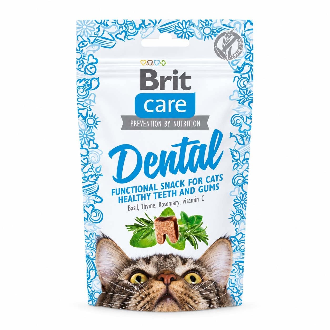 Brit Care Cat Snack Dental Tahılsız Kedi Ödülü 50 g
