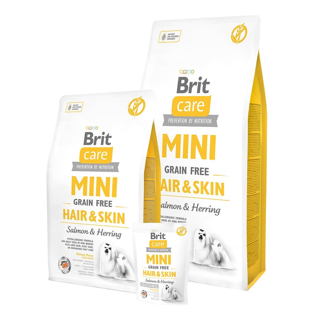 Brit Care Mini Hypo Alerjenik Tüy ve Deri Sağlığı Koruyan Somonlu Tahılsız Köpek Maması 2 Kg