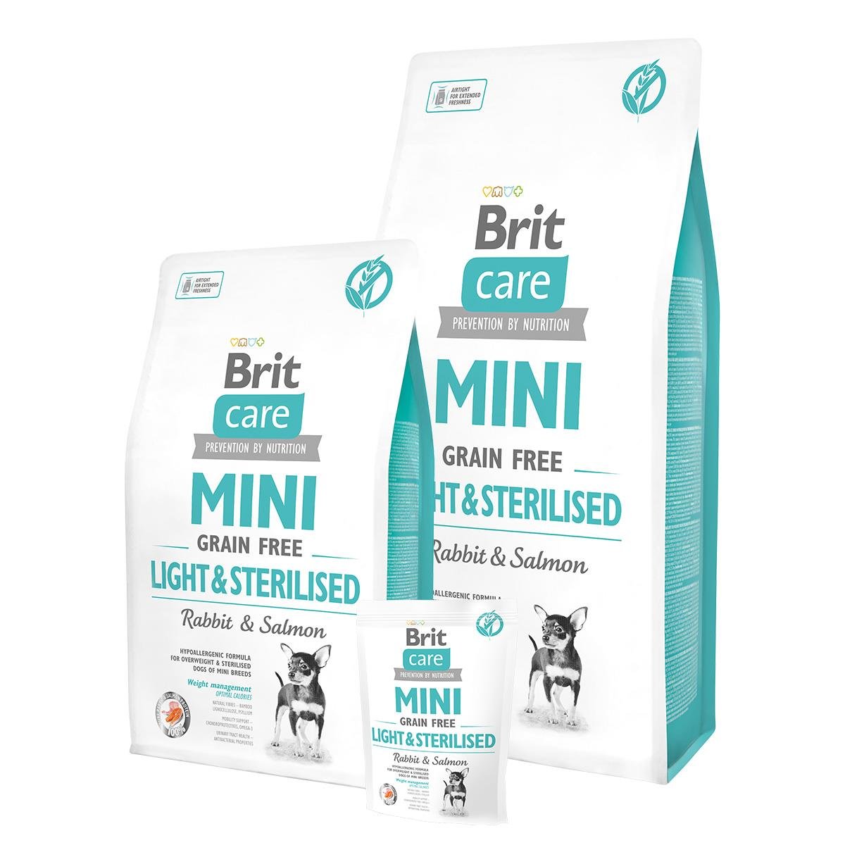 Brit Care Mini Light Hypo Alerjenik Tavşan Etli Tahılsız Kısırlaştırılmış Köpek Maması 2 Kg