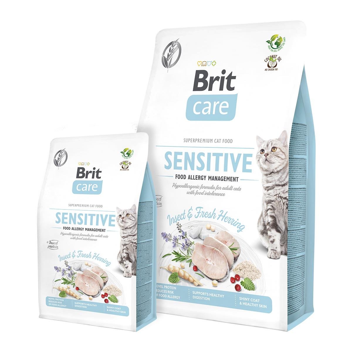 Brit Care Sensitive Hypo Alerjenik Gıda Alerjisi Önleyen Larva Proteinli Tahılsız Kedi Maması 2 Kg