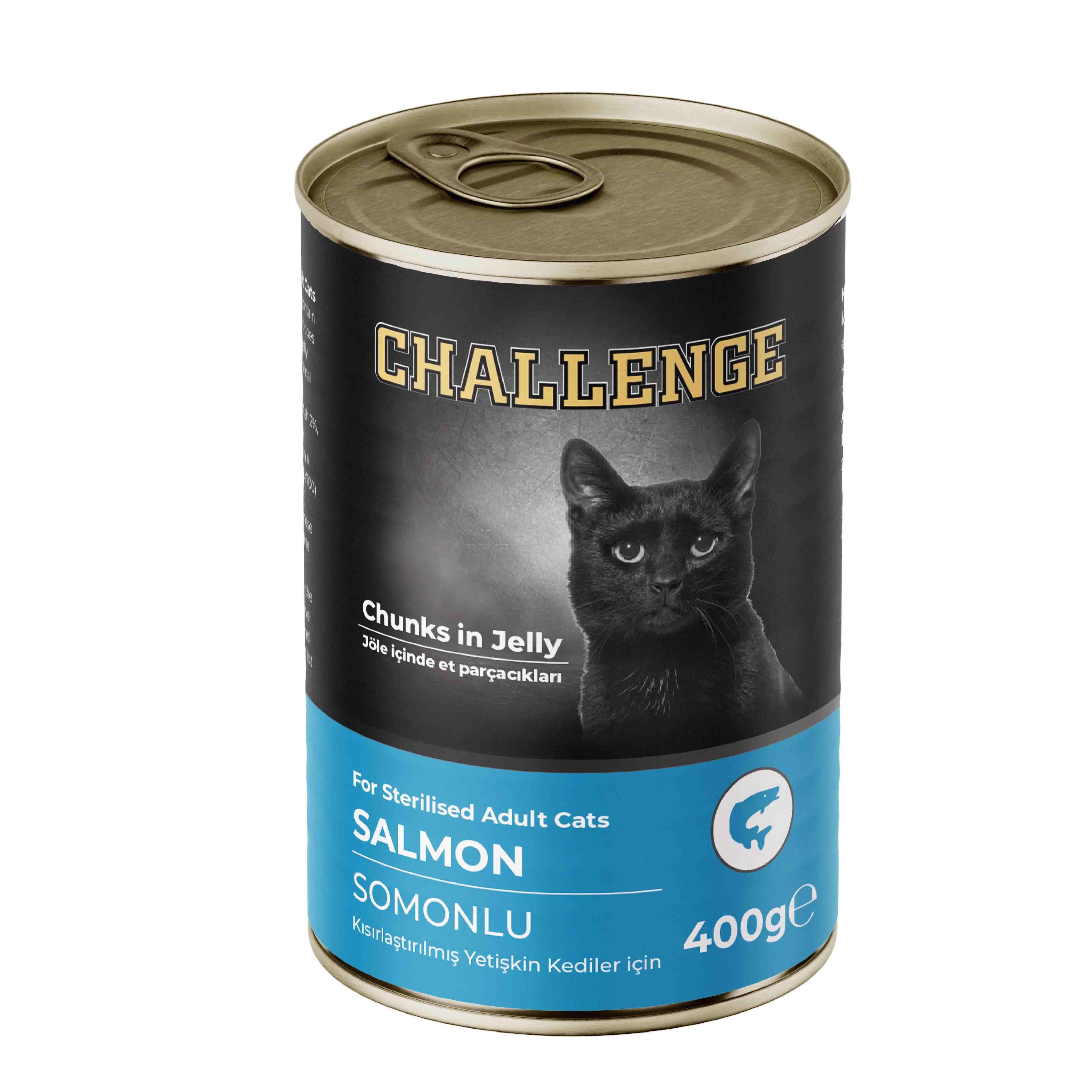 Challenge Somonlu Kısırlaştırılmış Kedi Konservesi 400 g