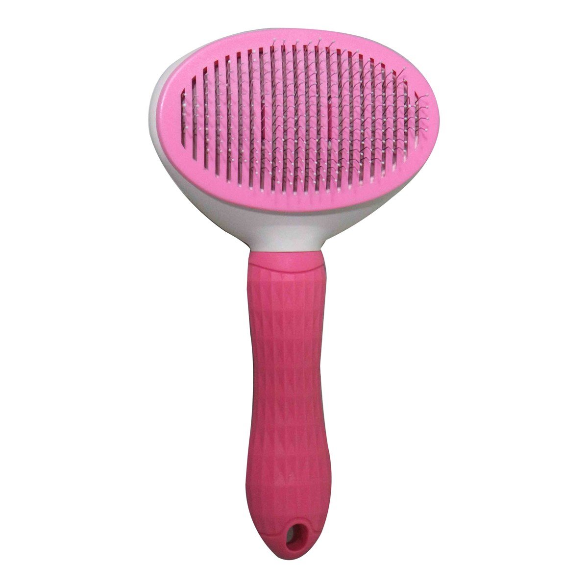 Clean Pet's Tüy Temizleme Düğmeli Oval Kedi Köpek Fırçası  10 cm Pembe