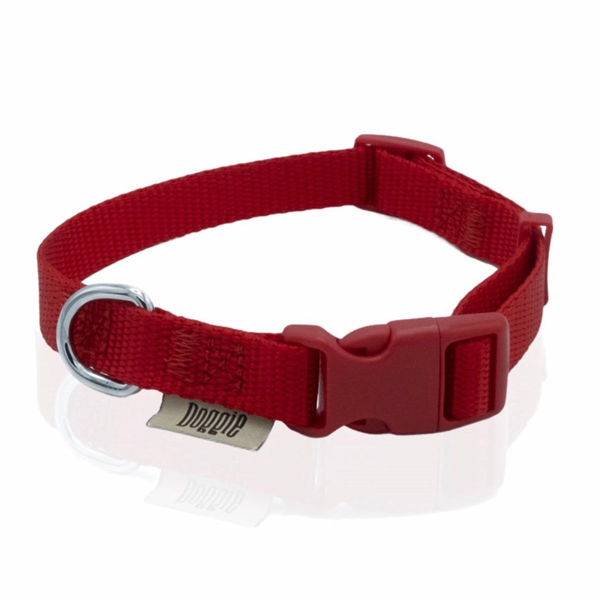 Doggie El Yapımı Dokuma Köpek Boyun Tasması  3 x 45 cm (Kırmızı)