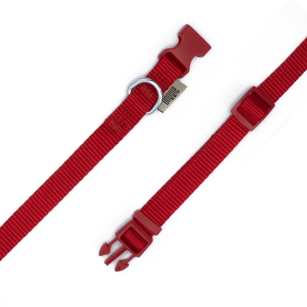 Doggie El Yapımı Dokuma Köpek Boyun Tasması  3 x 45 cm (Kırmızı)