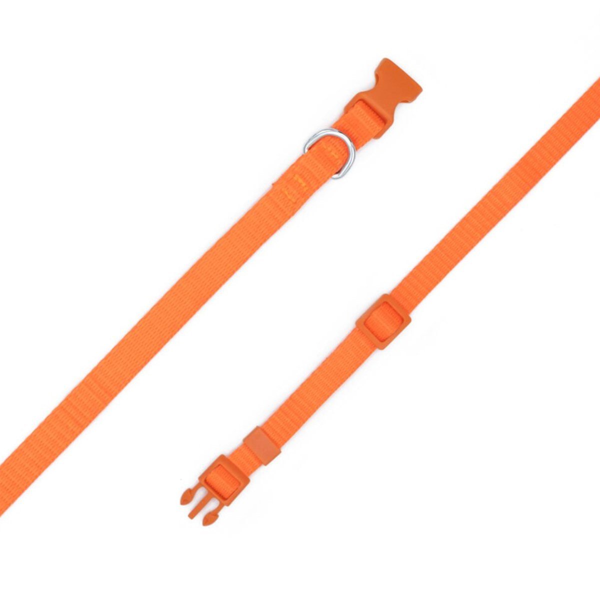 Doggie El Yapımı Dokuma Köpek Boyun Tasması  3 x 45 cm (Turuncu)