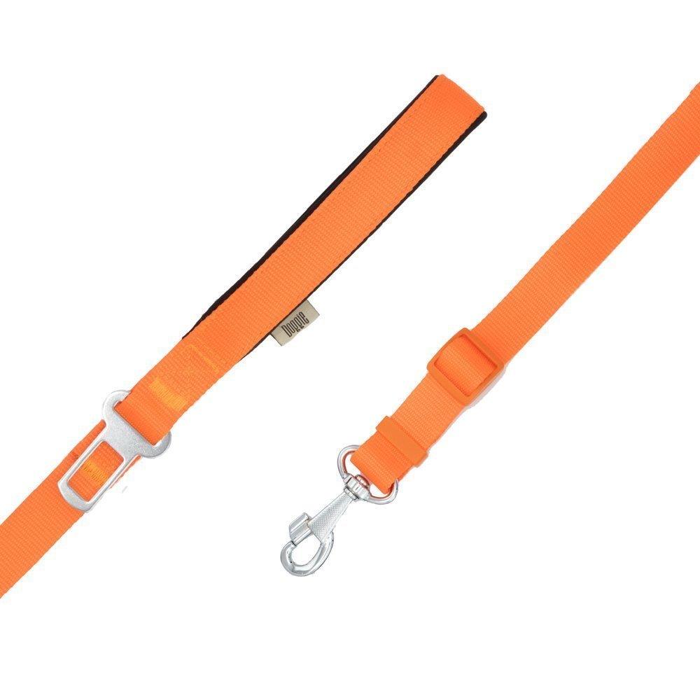 Doggie El Yapımı Dokumadan Emniyet Kemerli Köpek Gezdirme Tasması 2,5 x 80 cm Turuncu