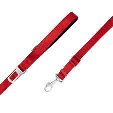 Doggie El Yapımı Dokumadan Emniyet Kemerli Köpek Gezdirme Tasması 2,5 x 80 cm Kırmızı