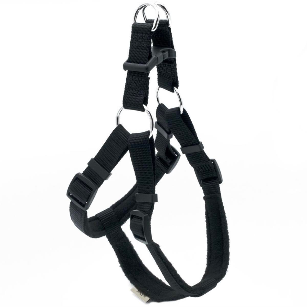Doggie Ronin Model El Yapımı Polar Dokuma Göğüs Tasması 2 x 45 cm (Siyah)