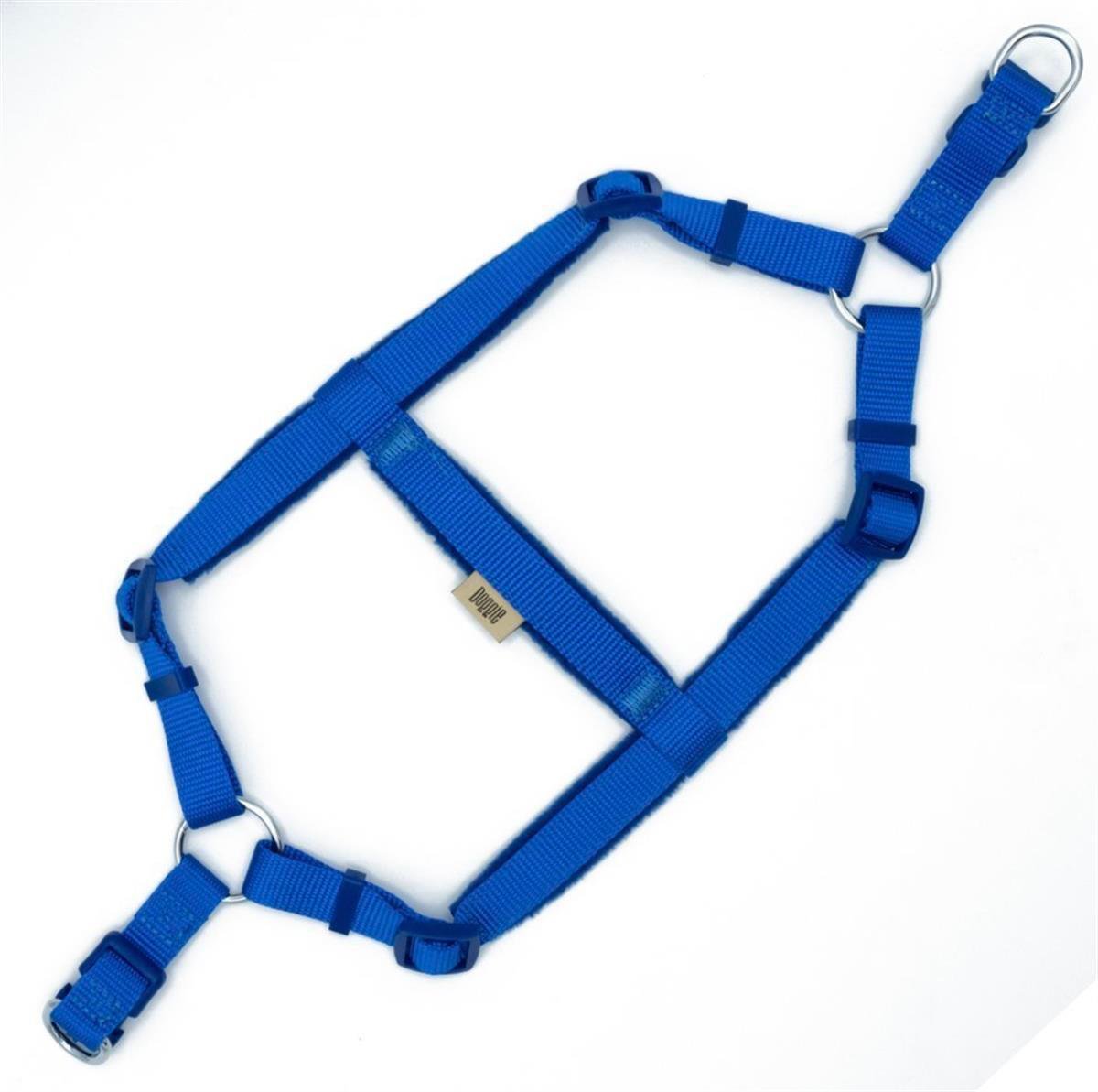 Doggie Ronin Model El Yapımı Polar Dokuma Göğüs Tasması 2 x 45 cm (Mavi)