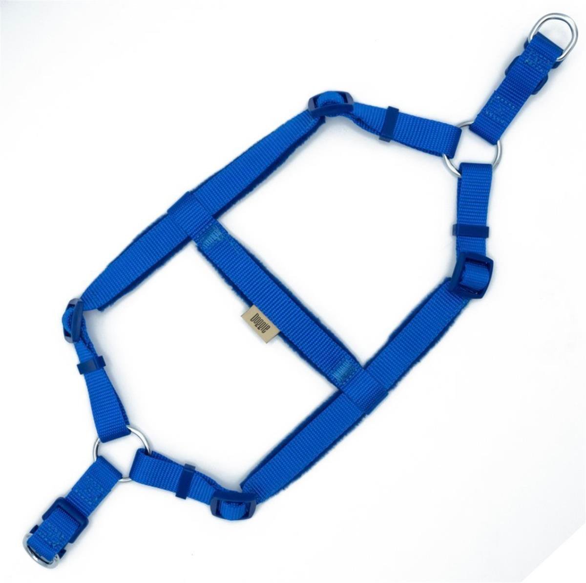 Doggie Ronin Model El Yapımı Polar Dokuma Göğüs Tasması 2 x 45 cm (Mavi)