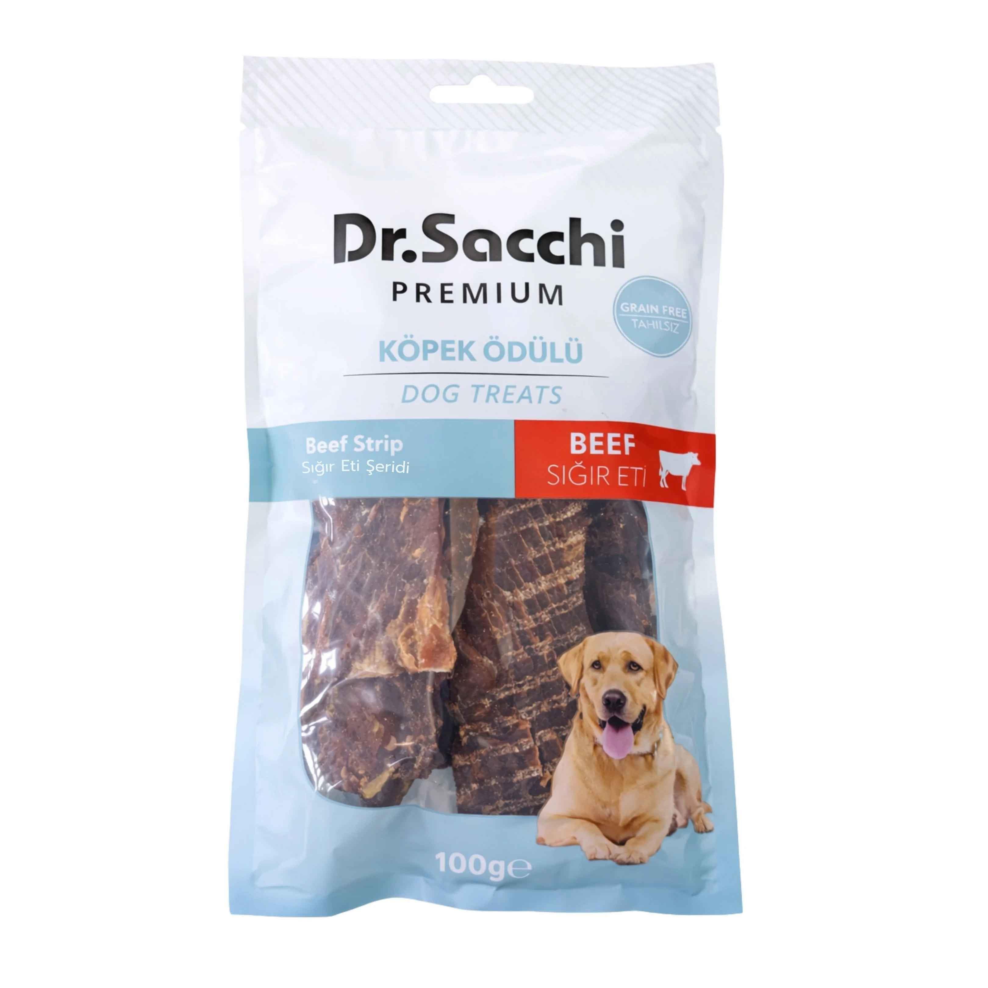 Dr. Sacchi Sığır Eti Şerit Köpek Ödülü 100 g