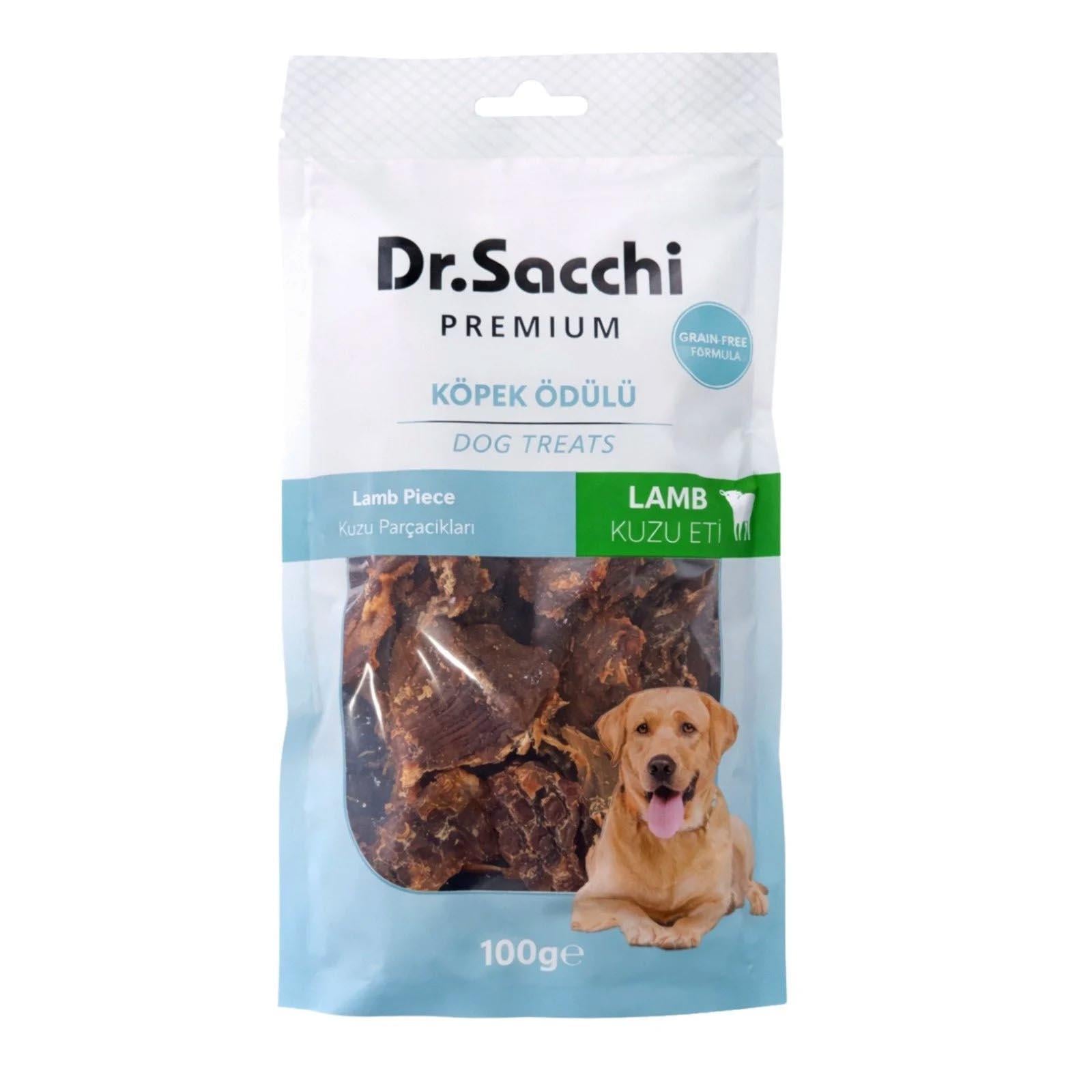 Dr. Sacchi Kuzu Parçacıklı Köpek Ödülü 100 g