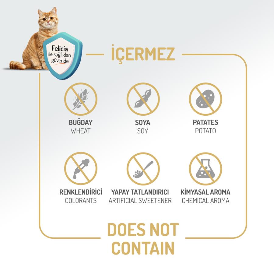 Felicia Sterilised Tavuklu Az Tahıllı HypoAllergenic Yetişkin Kedi Maması 12 Kg