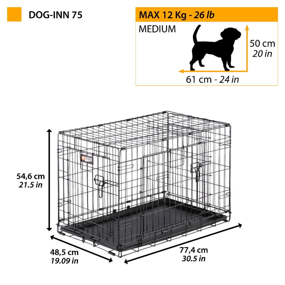 Ferplast Dogg In 75 Katlanır Tel Köpek Kafesi  77,4 cm