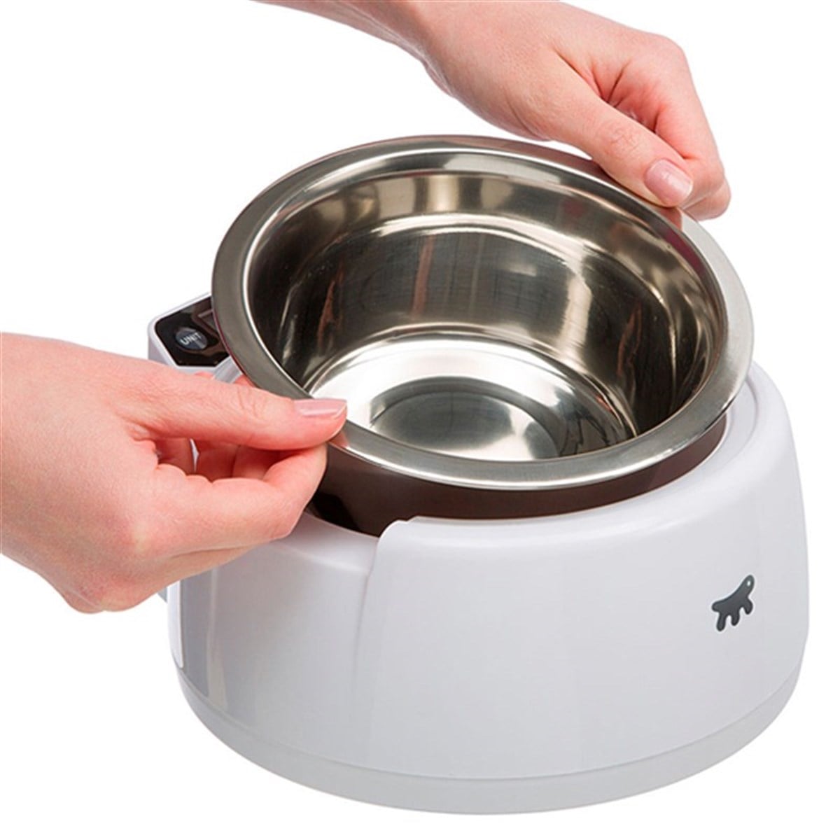 Ferplast Optima Dijital Göstergeli Otomatik Kedi ve Köpek Mama Kabı  20 cm