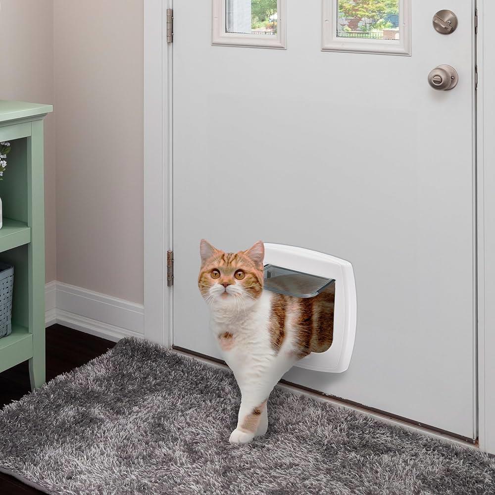 Ferplast Swing 5 4 Yollu Manyetik Kedi Ve Köpek Kapısı 25,2 x 22,5 cm (Beyaz)
