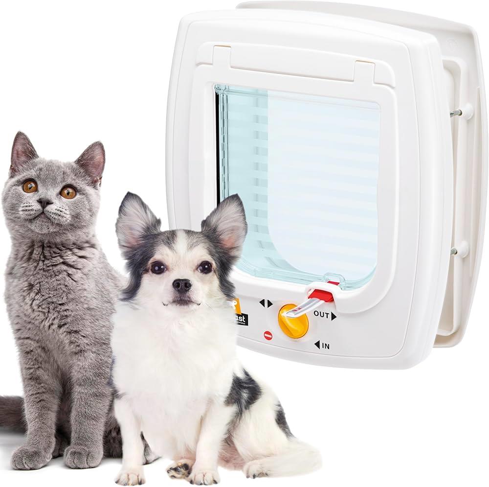Ferplast Swing 5 4 Yollu Manyetik Kedi Ve Köpek Kapısı 25,2 x 22,5 cm (Beyaz)