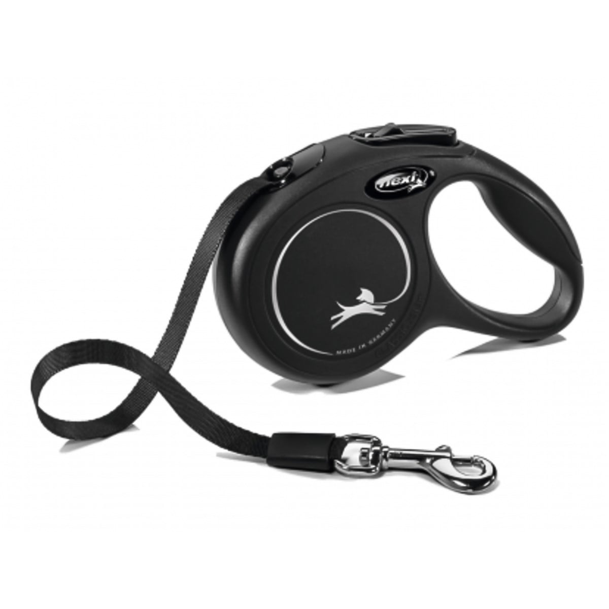 Flexi New Classic Otomatik İp Gezdirme Tasması  3 Mt (XS) Siyah