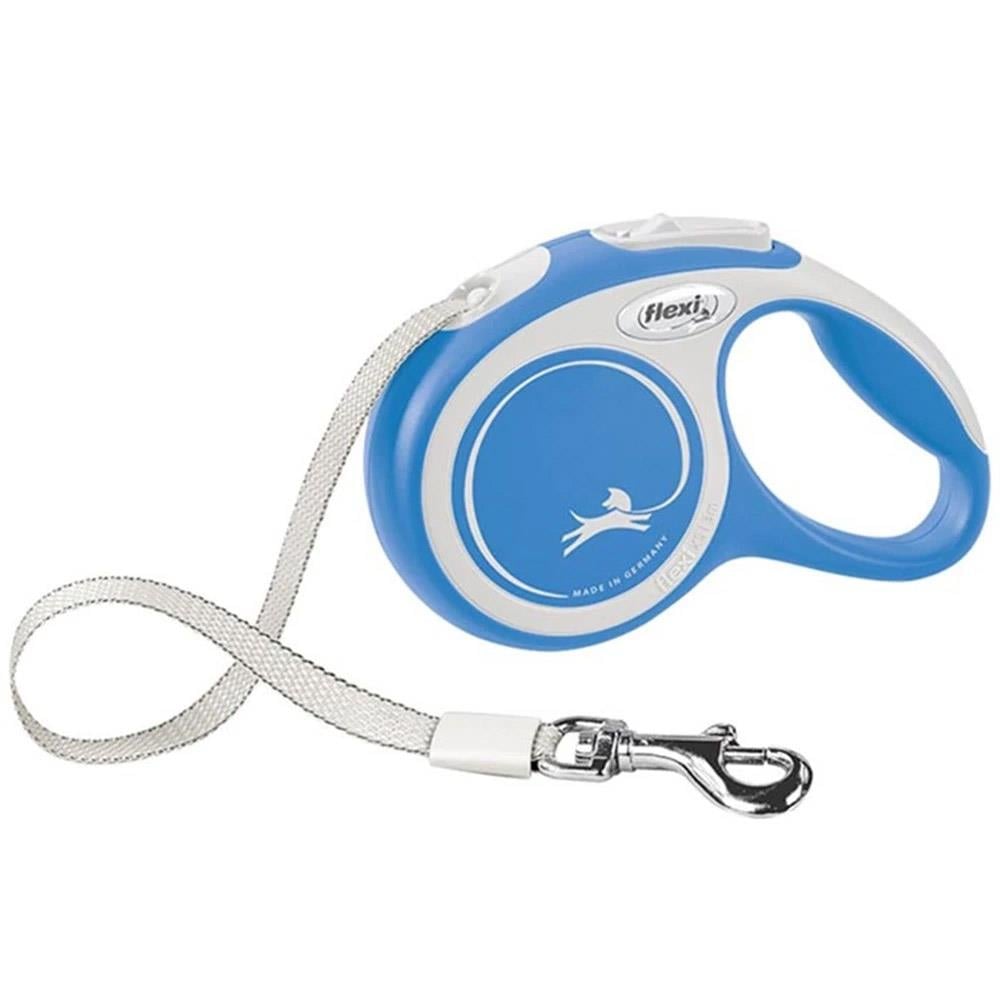 Flexi New Comfort Otomatik Şerit Köpek Gezdirme Tasması  5 Mt (M) Mavi