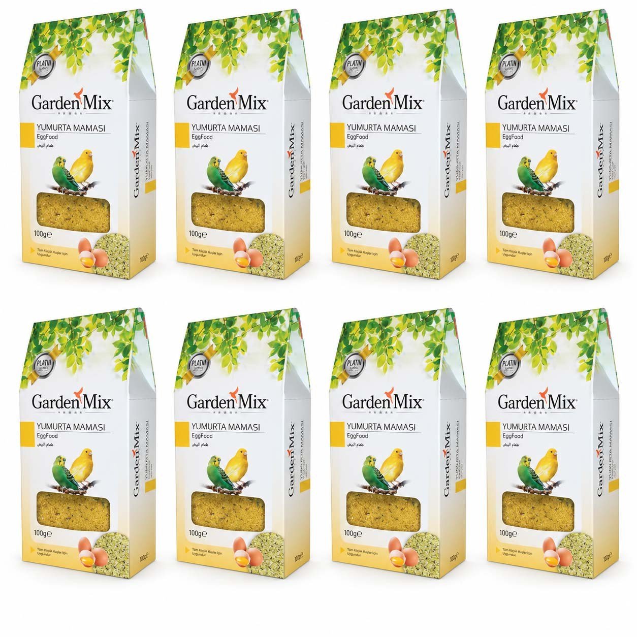 Garden Mix Platin Küçük Kuşlar İçin Yumurta Maması 100 g (8 Adet)