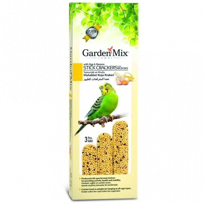 Garden Mix Platin Muzlu Yumurtalı Kuş Krakeri 3'lü 80 g