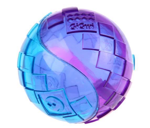 Gigwi Ball Sesli Kauçuk Top Köpek Oyuncağı (M) Mor Mavi
