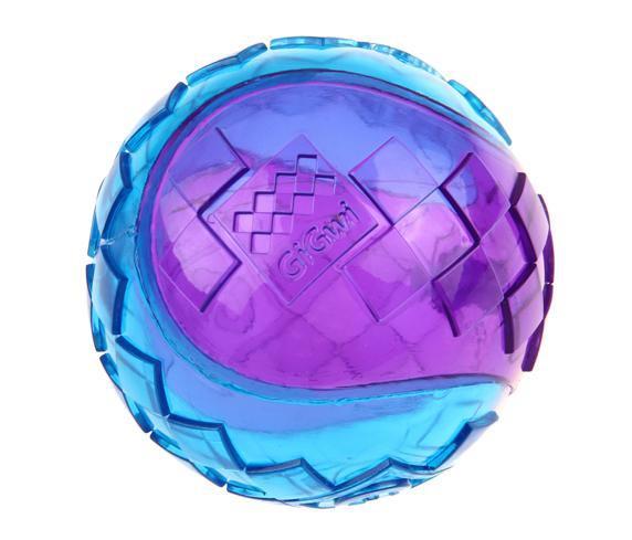 Gigwi Ball Sesli Kauçuk Top Köpek Oyuncağı (M) Mor Mavi