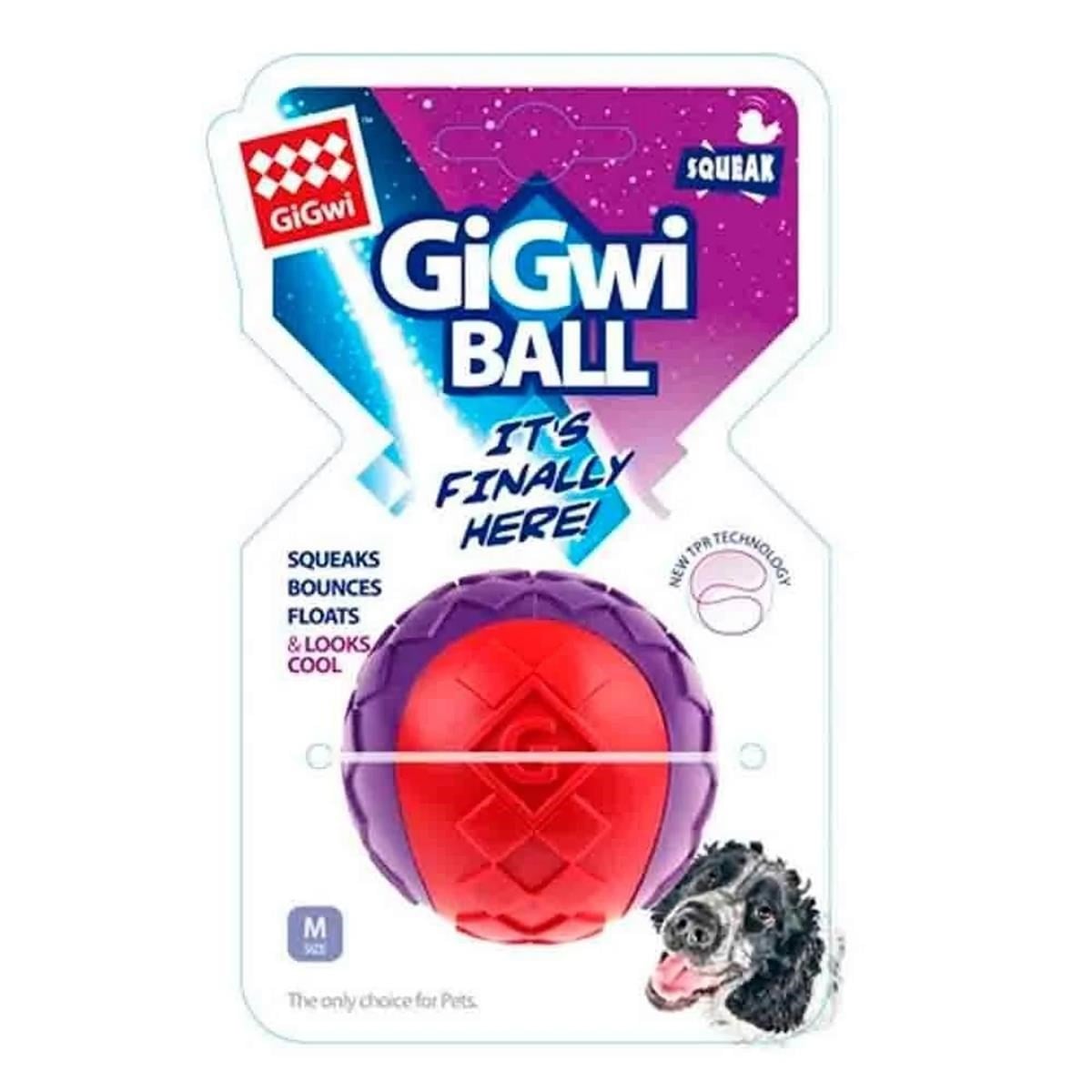 Gigwi Ball Yüzebilen Ve Zıplayan Sesli Kauçuk Top Köpek Oyuncağı  (M)