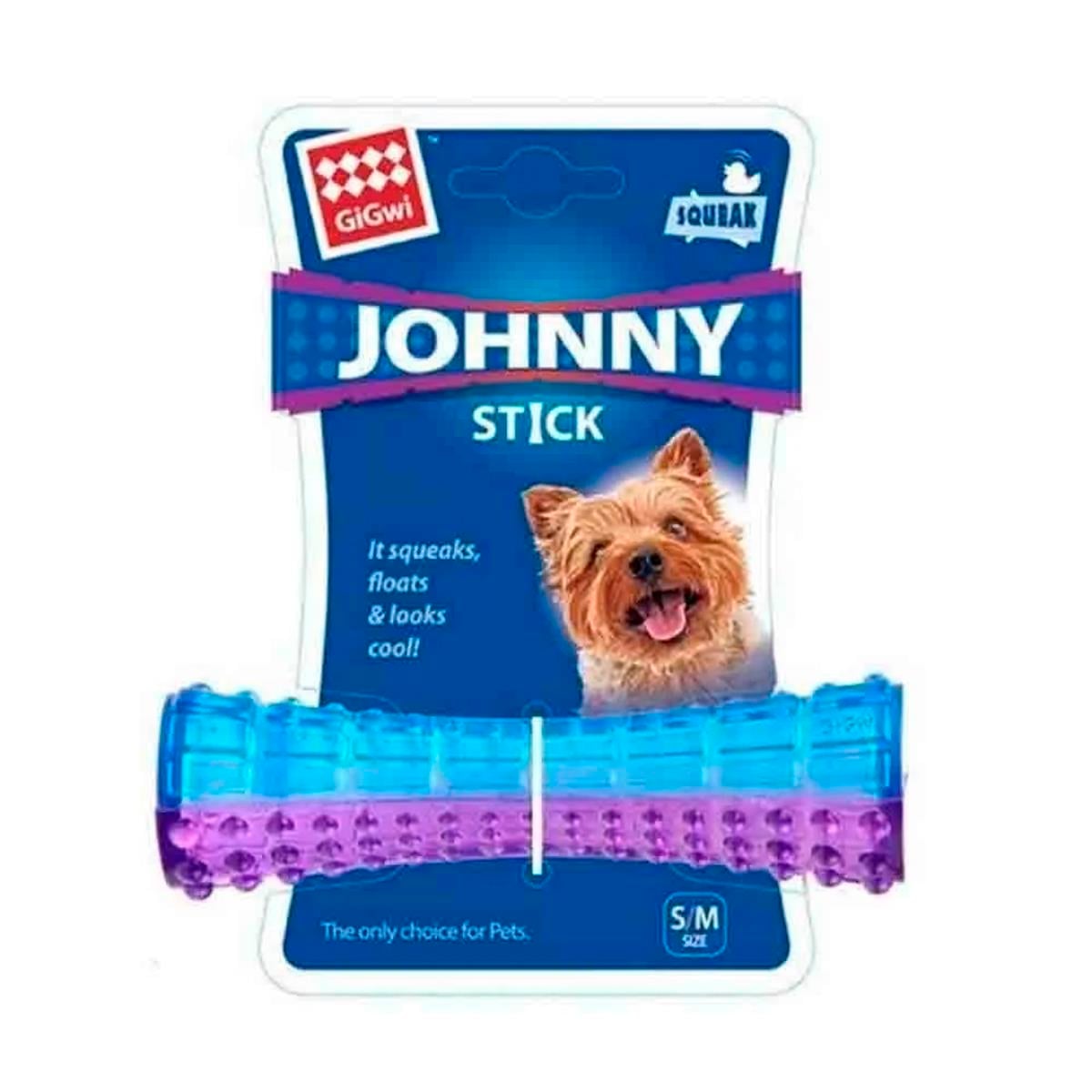 Gigwi Johny Yüzebilen Sesli Kauçuk Stick Köpek Oyuncağı  (S/M)