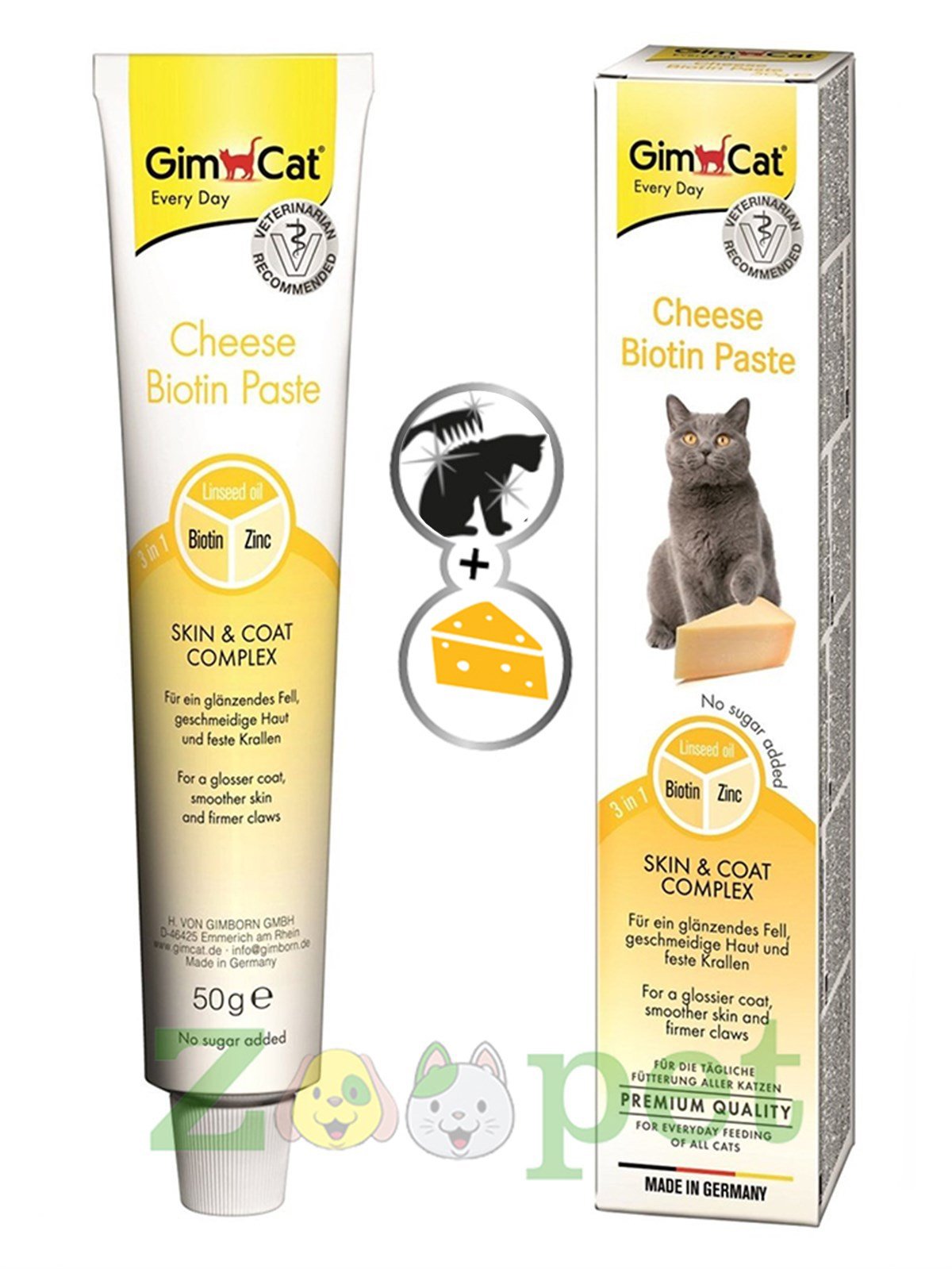 GimCat Biyotinli ve Peynirli Güzellik Macunu 50 Gr