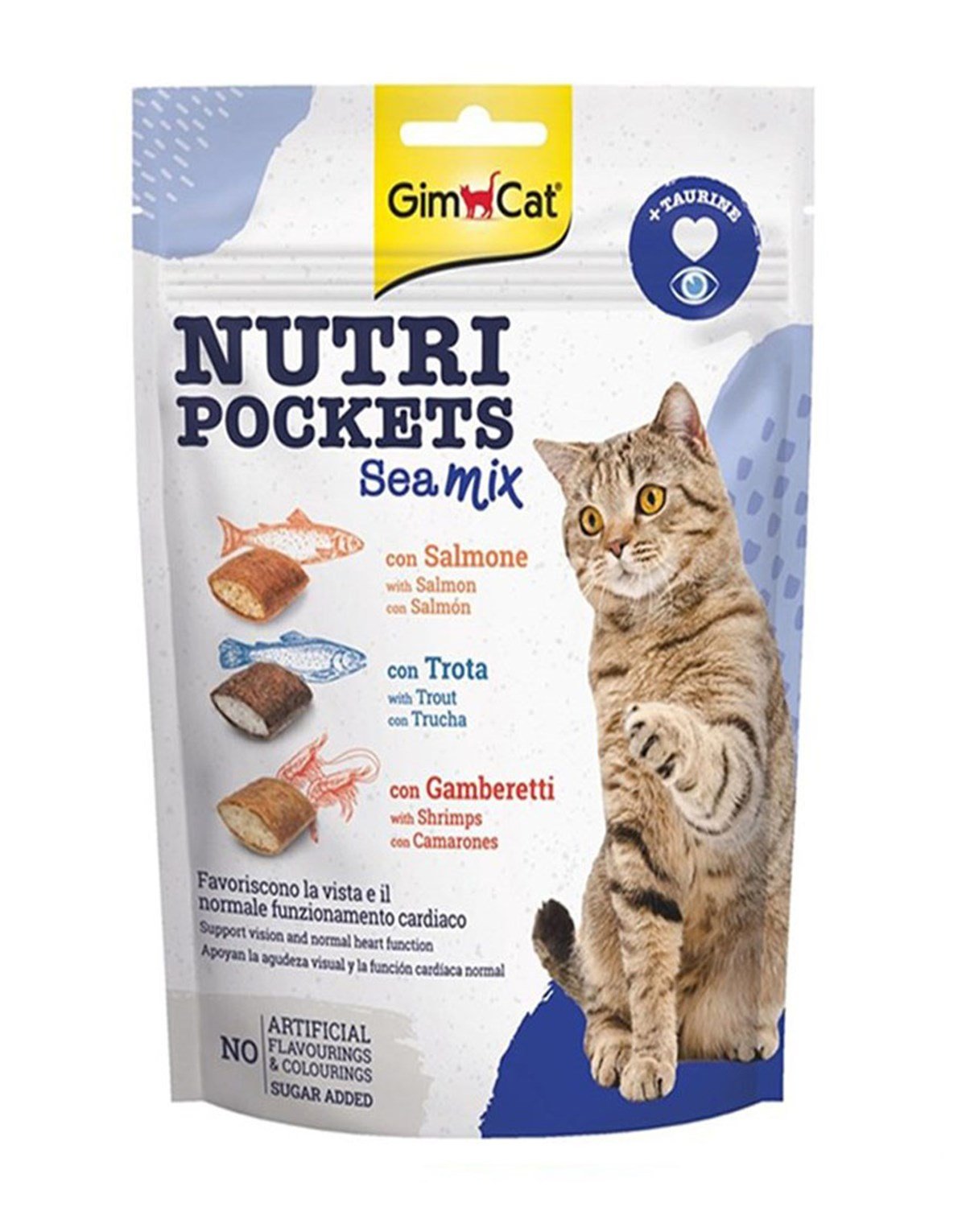 GimCat Nutri Pockets Sea Mix Kedi Ödülü  150 g