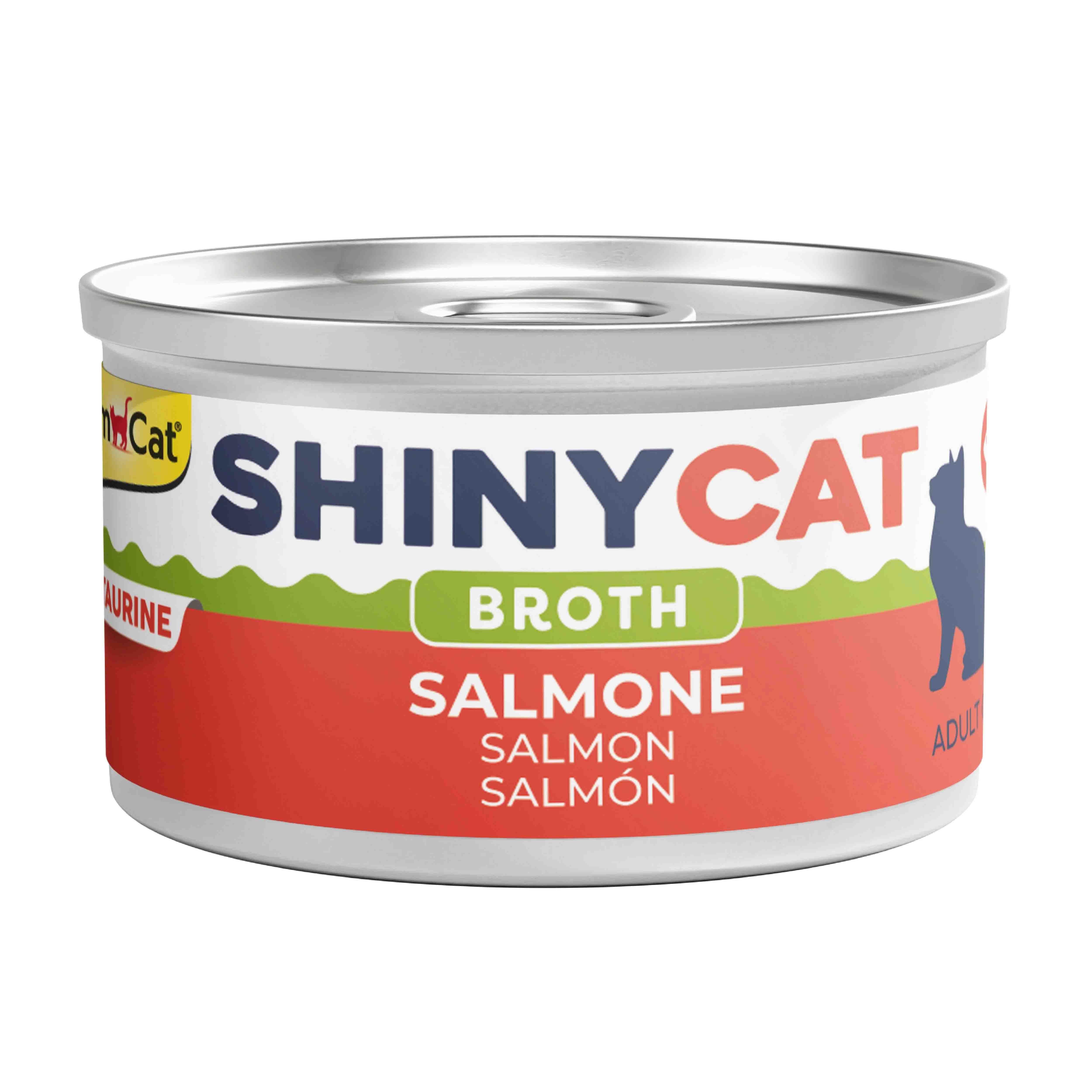 GimCat Shinycat Broth Somonlu Konserve Kedi Maması 70 Gr