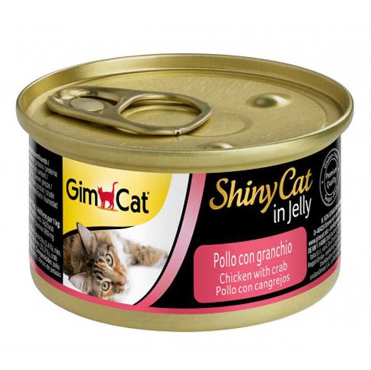GimCat Shinycat Konserve Kedi Maması Tavuklu Yengeçli 70 Gr