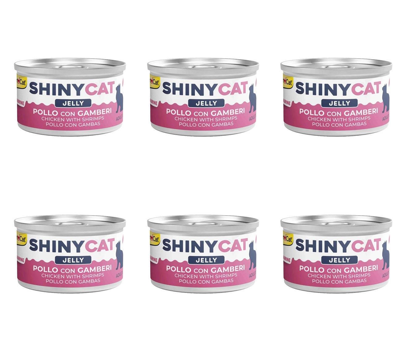 GimCat Shinycat Tavuklu Ve Karidesli Konserve Kedi Maması 70 Gr (6 Adet)