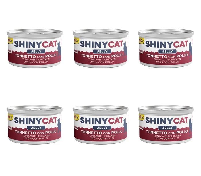 GimCat Shinycat Tavuklu Ve Ton Balıklı Konserve Kedi Maması 70 Gr (6 Adet)