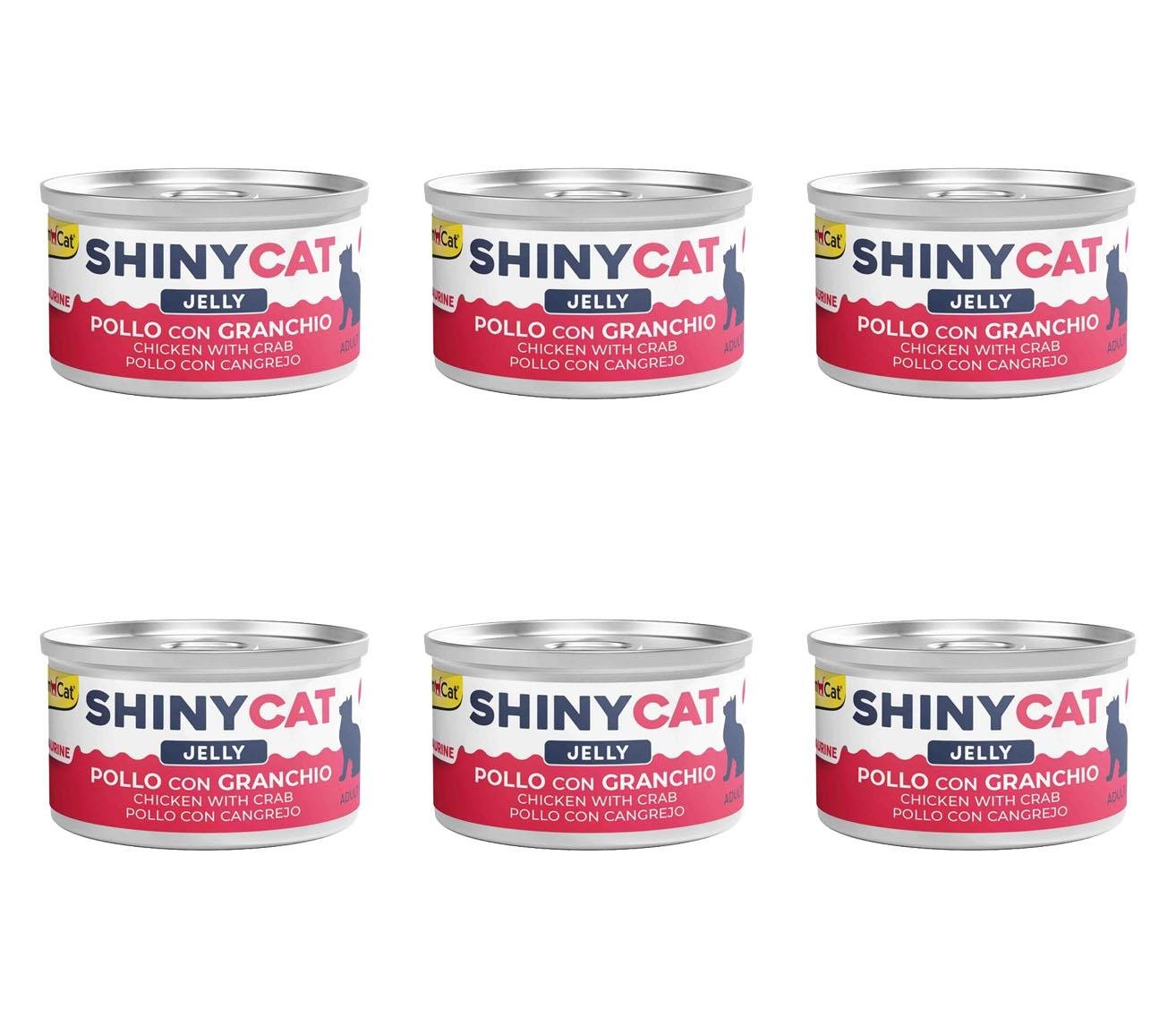 GimCat Shinycat Tavuklu Ve Yengeçli Konserve Kedi Maması 70 Gr (6 Adet)