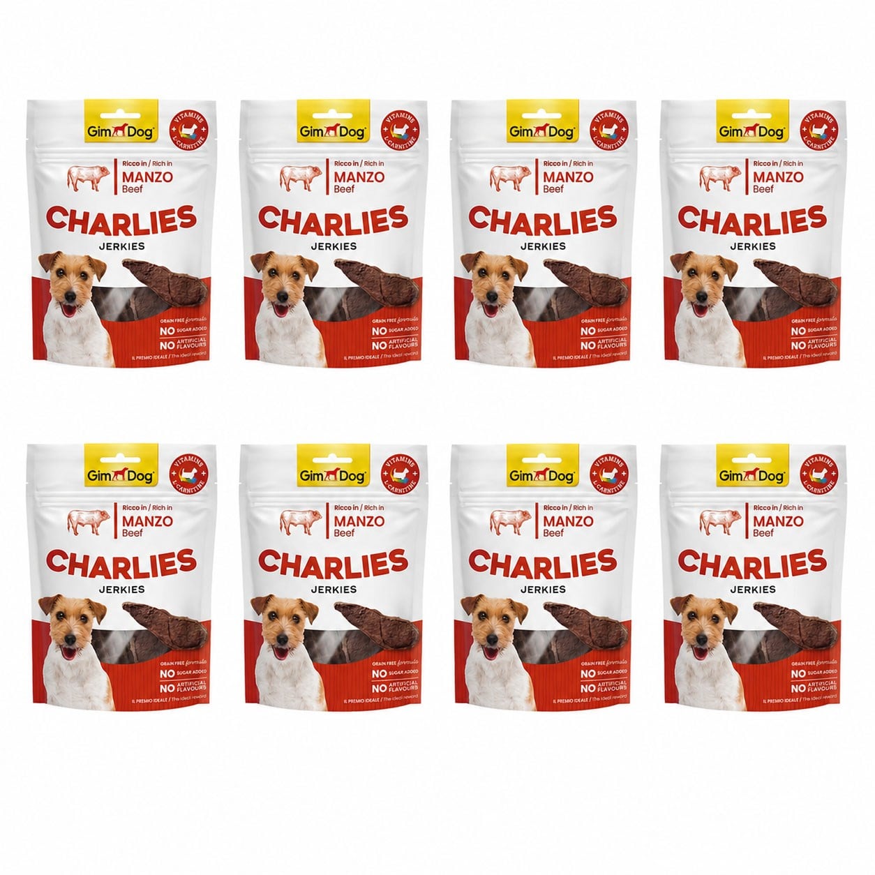 GimDog Charlies Jerkies Sığır Etli Köpek Ödülü 70 g (8 Adet)