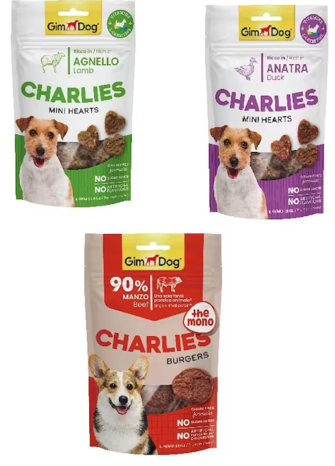 GimDog Charlies Kuzulu + Ördekli + Biftekli Köpek Ödül Maması 70 Gr