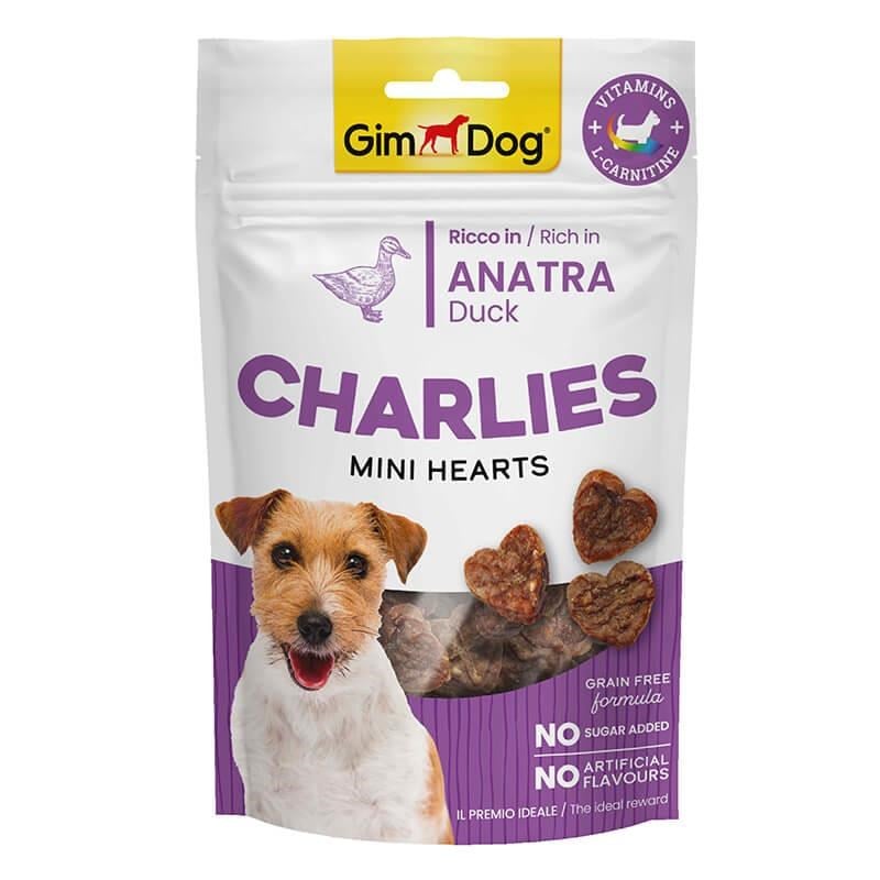 GimDog Charlies Mini Hearts Ördekli Köpek Ödülü 70 g