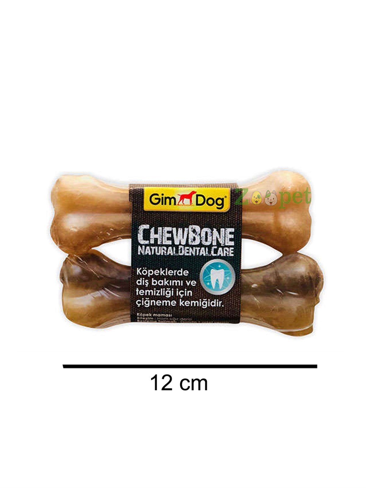 Gimdog Mordimi Press Kemik 12 Cm - 2li Naturel Paket