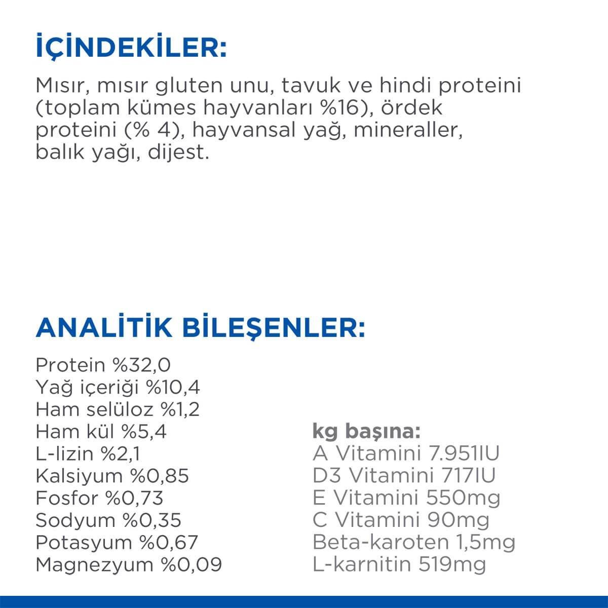 Hills Sterilised Ördekli Kısırlaştırılmış Kedi Maması 3 Kg