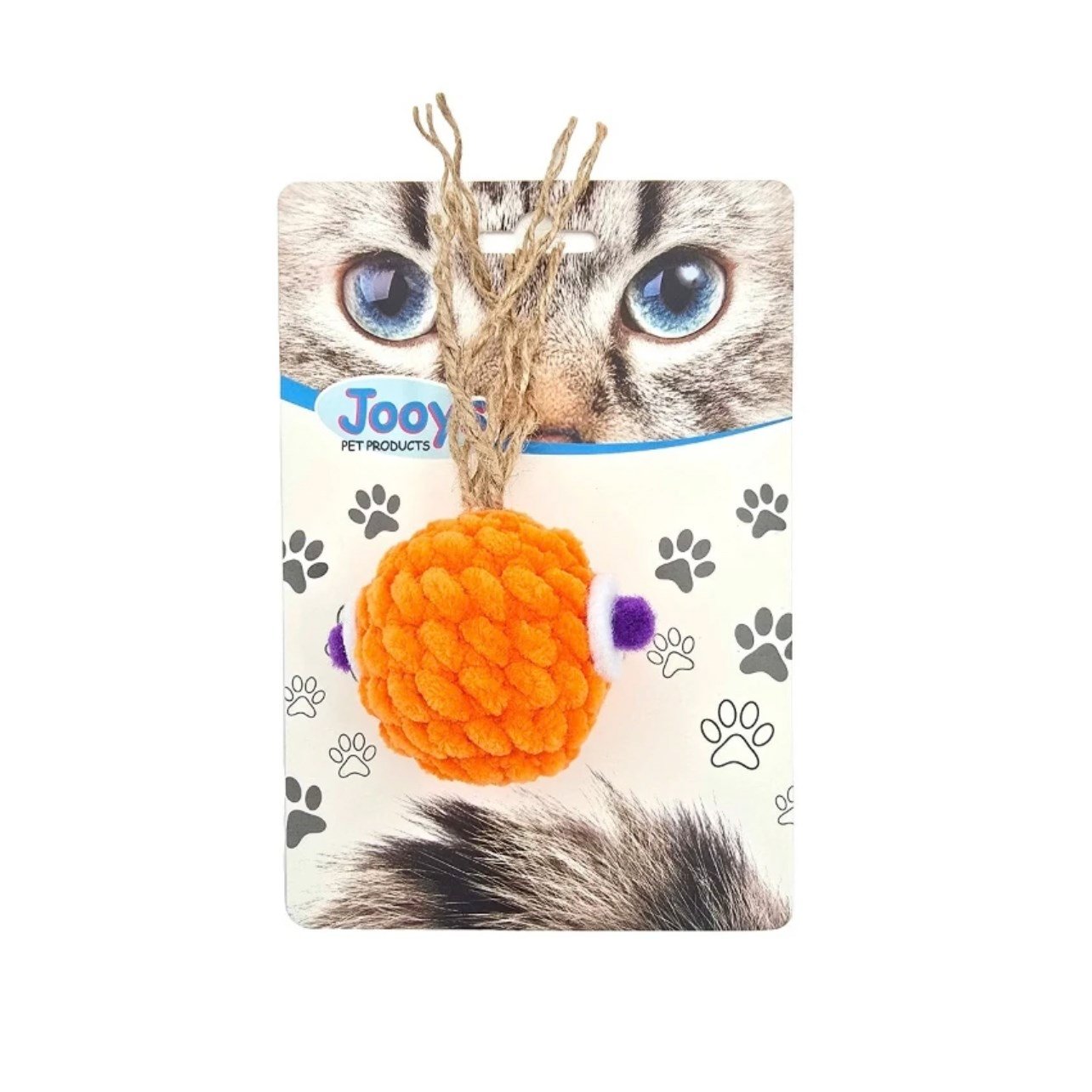Jooys Hasır Püsküllü Top Kedi Oyuncağı