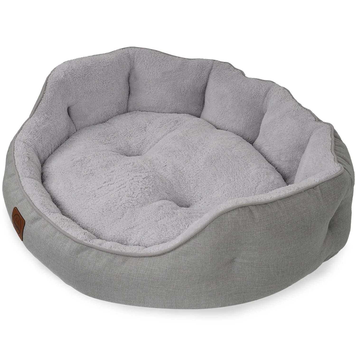 Jungolica Coco Çift Taraflı Minderli Köpek Yatağı 45 x 50 cm (Gri)