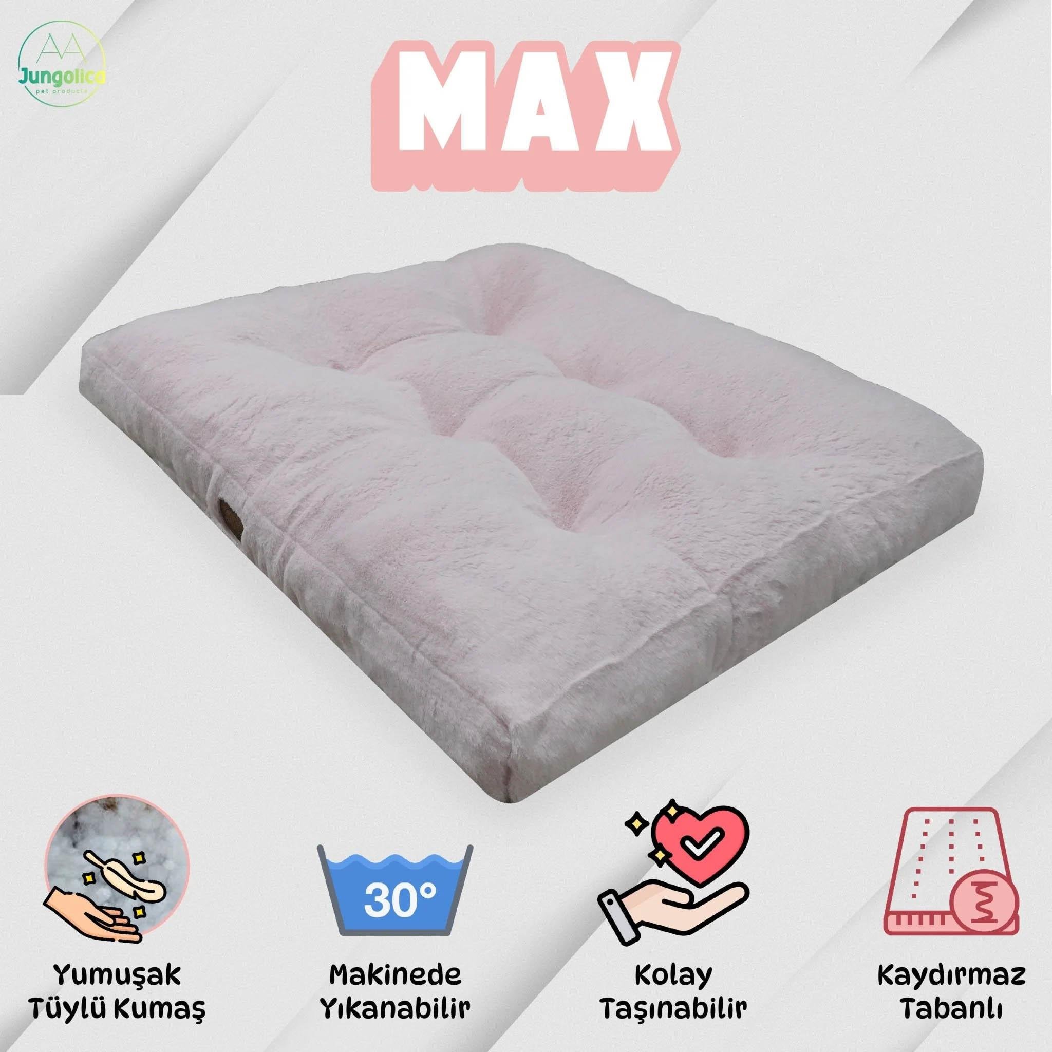 Jungolica Max Ultra Yumuşak Minder Köpek Yatağı 50 x 70 cm (Pembe)