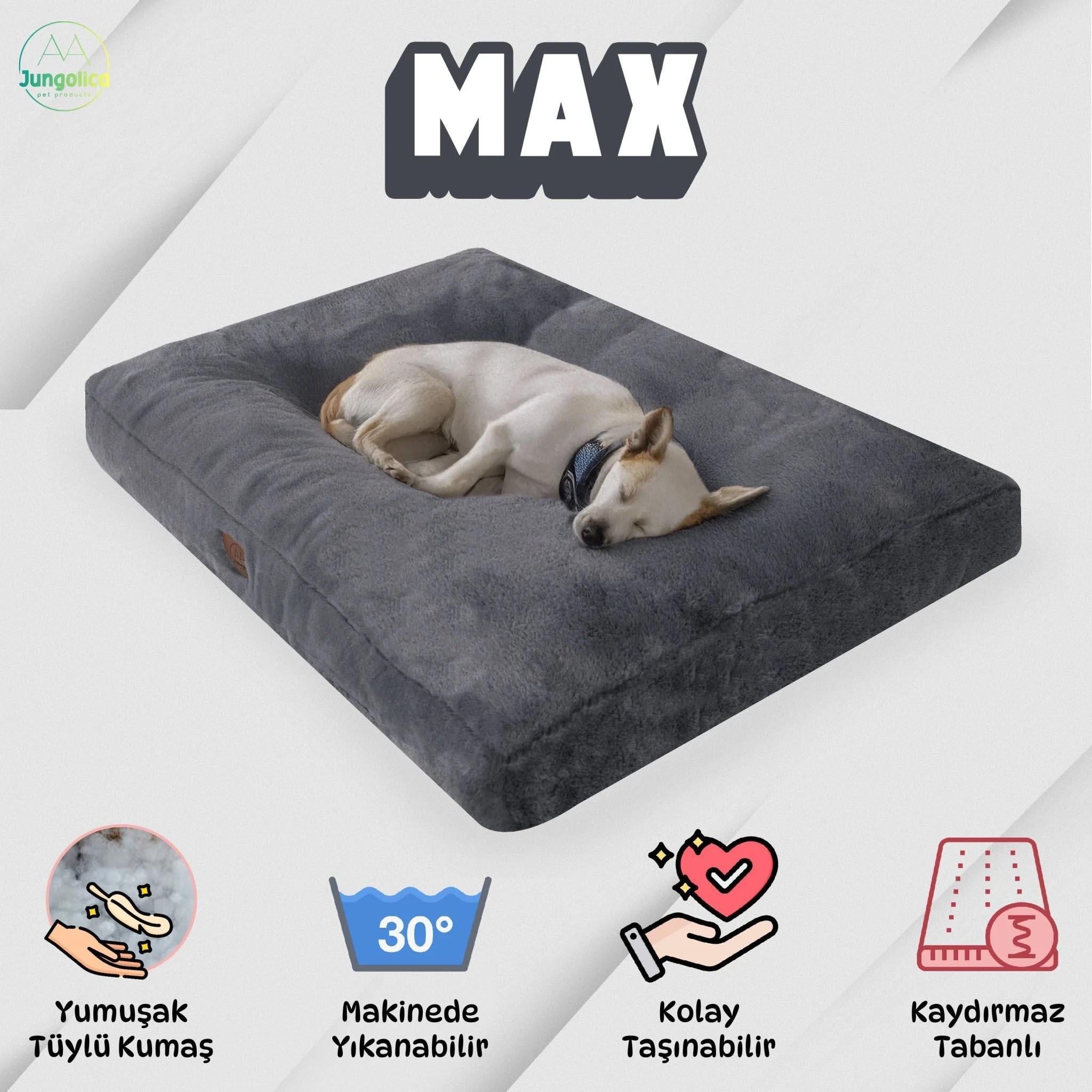 Jungolica Max Ultra Yumuşak Minder Köpek Yatağı 45 x 55 cm (Antrasit)