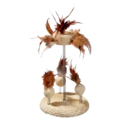 Karlie Tüylü ve Hareketli Sisal Kedi Oyuncağı 25 cm